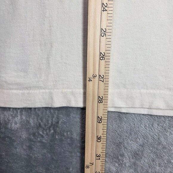 Vintage 90s Pennsylvania Shirt XL Beige San Segal Anvil Single Stitch Wolf Bear - Picture 12 of 12